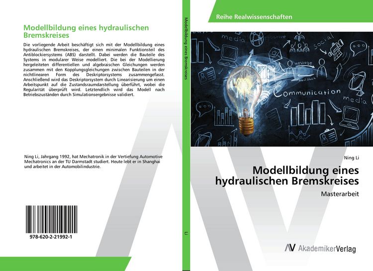 Produktbild: Modellbildung eines hydraulischen Bremskreises