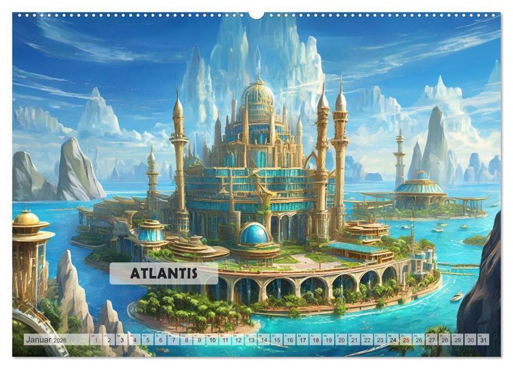 Produktbild: Sagenhafte Orte und Mythen (Wandkalender 2026 DIN A2 quer), CALVENDO Monatskalender