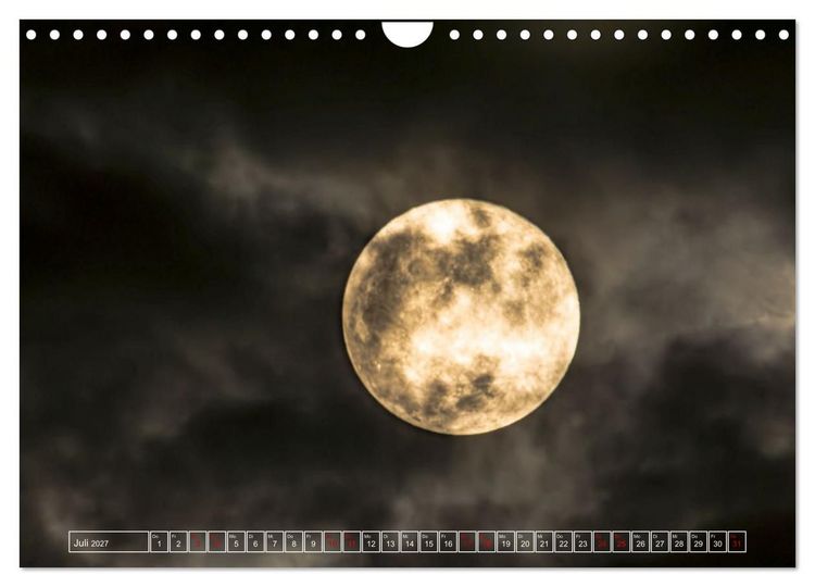 Produktbild: Faszination Mond - der etwas andere Mondkalender (Wandkalender 2027 DIN A4 quer), CALVENDO Monatskalender