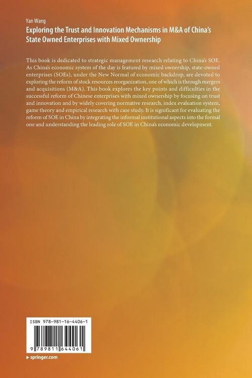 Produktbild: Exploring the Trust and Innovation Mechanisms in M&A of China&rsquo;s State Owned Enterprises with Mixed Ownership