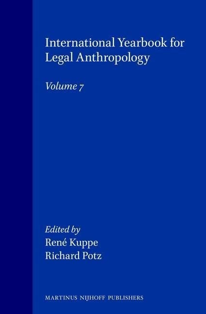 Produktbild: International Yearbook for Legal Anthropology, Volume 7