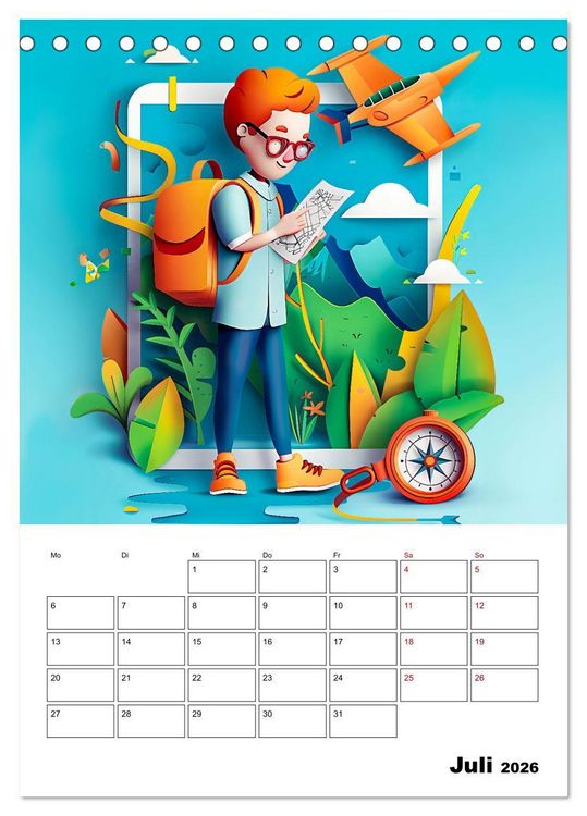 Produktbild: Traumjobs von Morgen - Der Zukunfts-Planer f&uuml;r gro&szlig;e Tr&auml;ume (Tischkalender 2026 DIN A5 hoch), CALVENDO Monatskalender