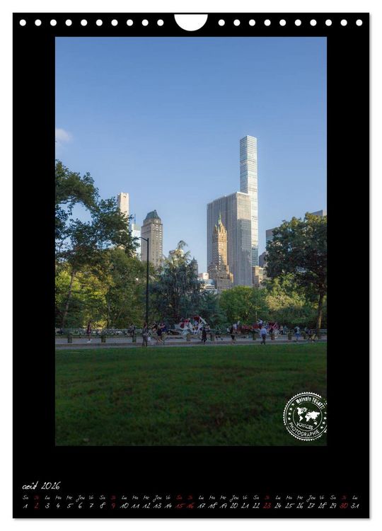Produktbild: New York &ndash; Portraits incontournables (Calendrier mural 2026 DIN A4 horizontal), CALVENDO calendrier mensuel