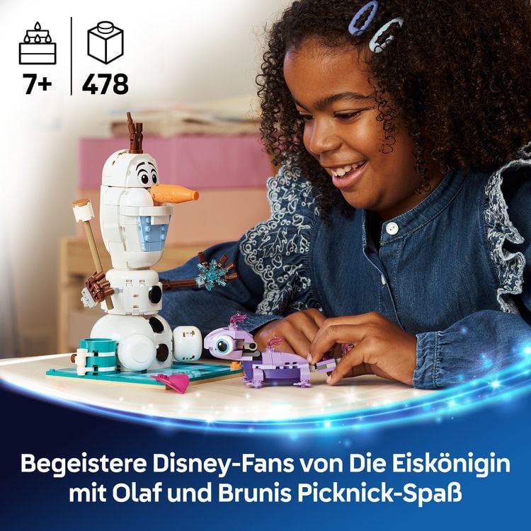 Produktbild: LEGO ǀ Disney Frozen 43287 Picknickspa&szlig; mit Olaf und Bruni, Spielzeug