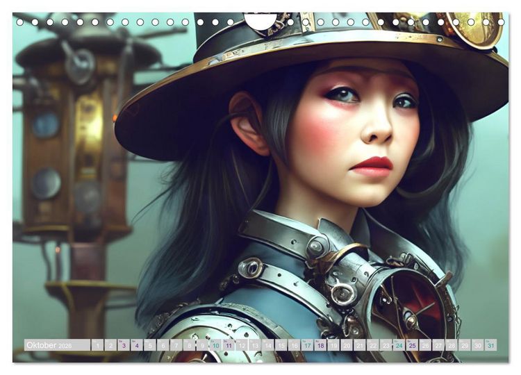 Produktbild: Starke Frauen - Steampunk Lebenswelten (Wandkalender 2026 DIN A4 quer), CALVENDO Monatskalender