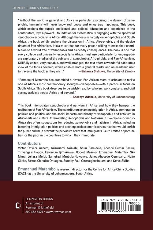 Produktbild: Interrogating Xenophobia and Nativism in Twenty-First-Century Africa