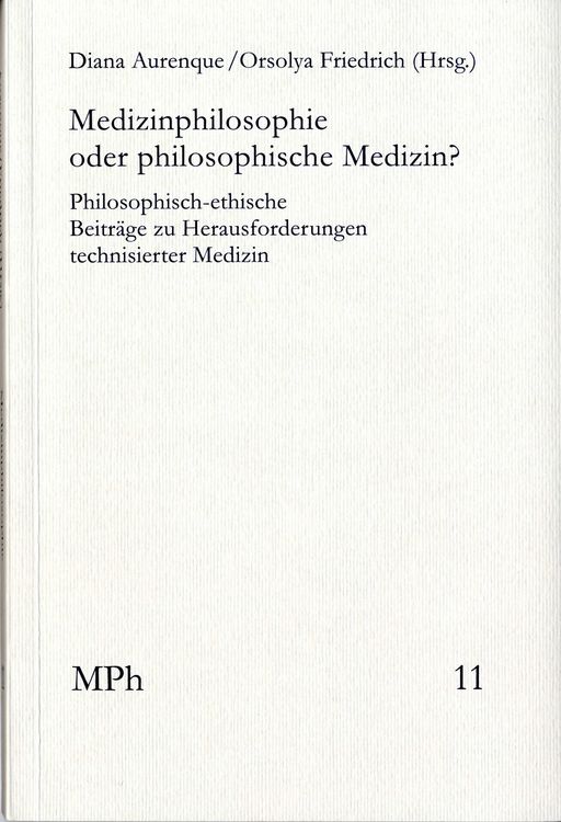 Produktbild: Medizinphilosophie oder philosophische Medizin?