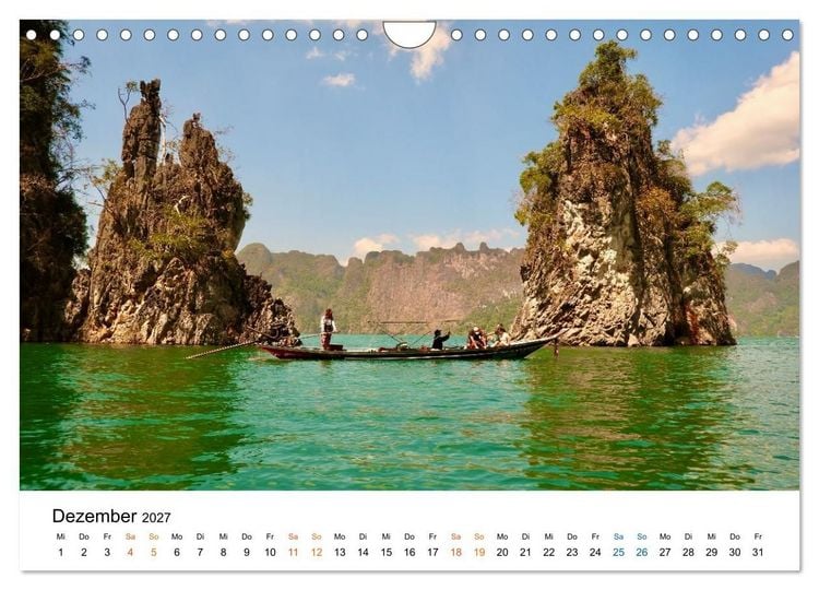 Produktbild: S&uuml;dostasien - Thailand, Philippinen, Bali (Wandkalender 2027 DIN A4 quer), CALVENDO Monatskalender