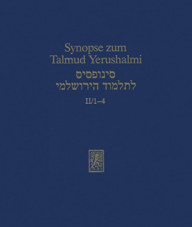 Produktbild: Synopse zum Talmud Yerushalmi