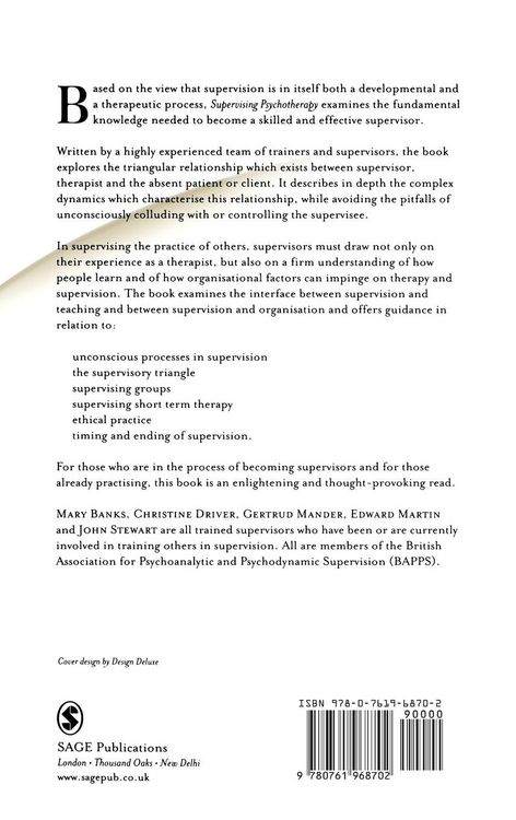 Produktbild: Supervising Psychotherapy