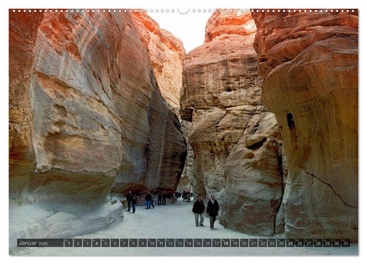 Produktbild: Jordanien &ndash; Felsenstadt Petra (Wandkalender 2026 DIN A2 quer), CALVENDO Monatskalender