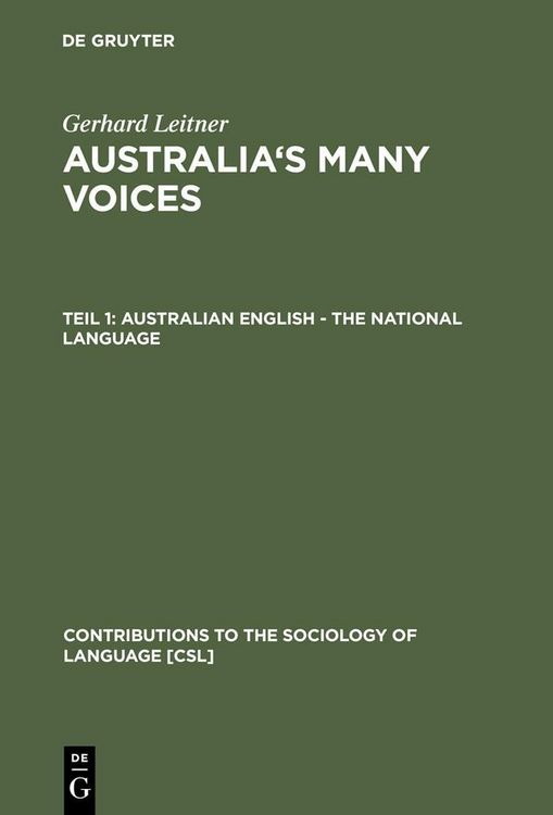 Produktbild: Australian English - The National Language