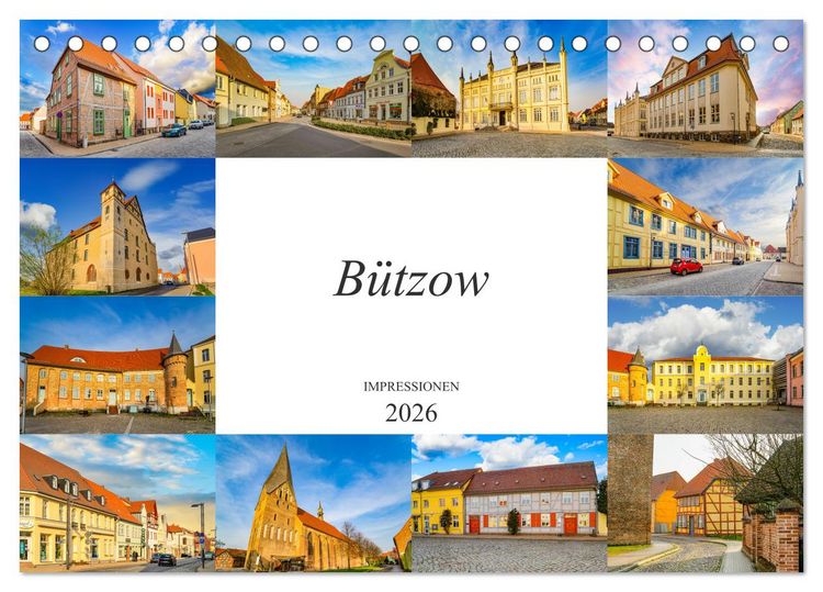 Produktbild: B&uuml;tzow Impressionen (Tischkalender 2026 DIN A5 quer), CALVENDO Monatskalender