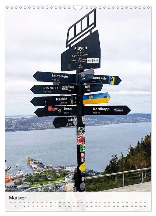 Produktbild: Auf Kreuzfahrt nach S&uuml;dnorwegen (Wandkalender 2027 DIN A3 hoch), CALVENDO Monatskalender