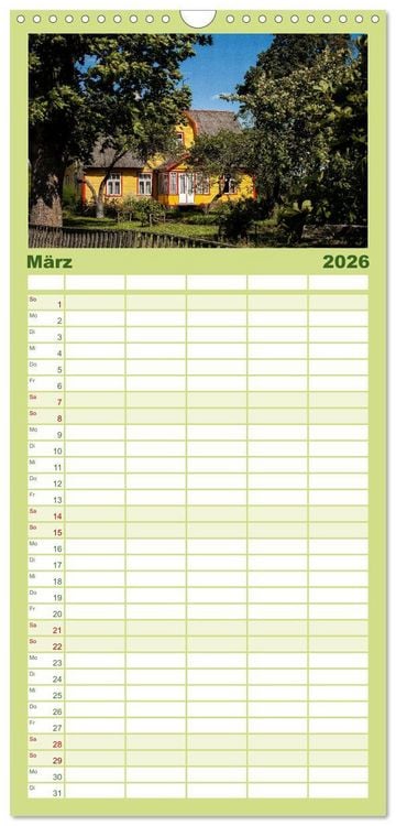 Produktbild: Familienplaner 2026 - Lettland - Streifz&uuml;ge durch das mittlere Baltikum mit 5 Spalten (Wandkalender, 21 x 45 cm) CALVENDO