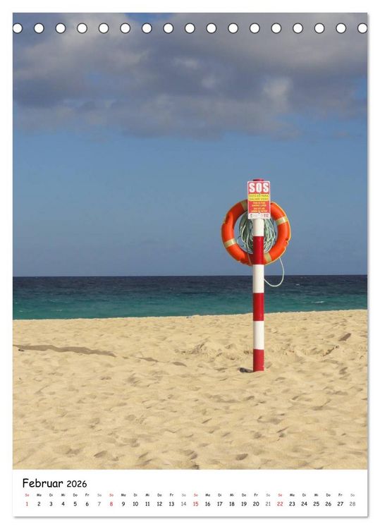 Produktbild: Fuerteventura -schlicht sch&ouml;n (Tischkalender 2026 DIN A5 hoch), CALVENDO Monatskalender