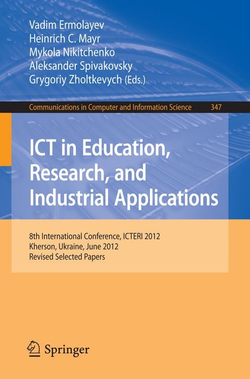 Produktbild: ICT in Education, Research, and Industrial Applications