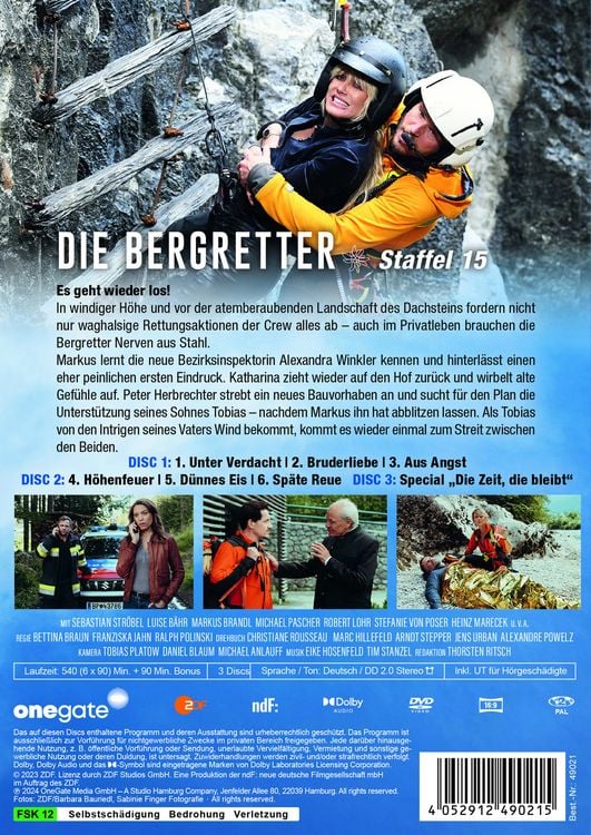 Produktbild: Die Bergretter Staffel 15 [3 DVDs]