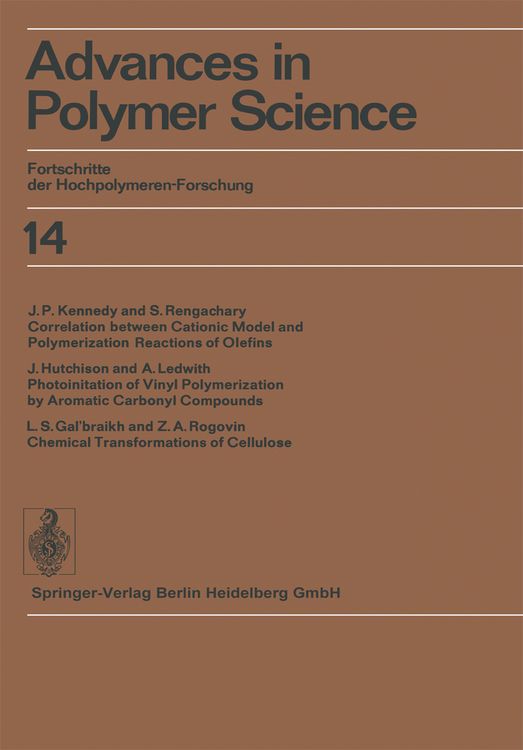 Produktbild: Advances in Polymer Science