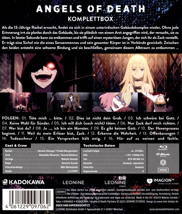 Produktbild: Angels of Death - Komplettbox [2 BRs]
