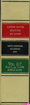 Produktbild: United States Statutes at Large, V. 117, 2003, 108th Congress, 1st Session, Pts. 1-3