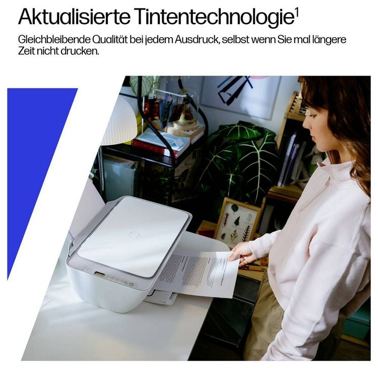 Produktbild: HP DeskJet 2922 All-in-One Printer Multifunktionsdrucker Tintenstrahl Farbe A4 Drucker, Scanner, Kopierer WLAN, HP Instant Ink