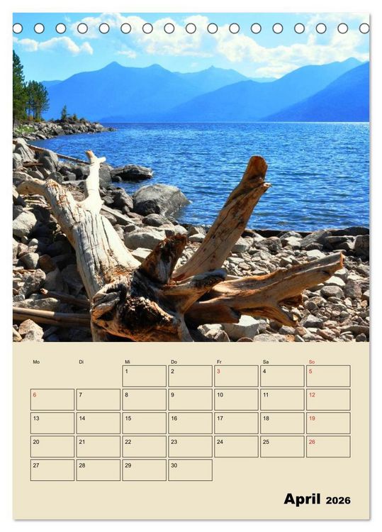 Produktbild: Kanadas gro&szlig;e Seen / Planer (Tischkalender 2026 DIN A5 hoch), CALVENDO Monatskalender
