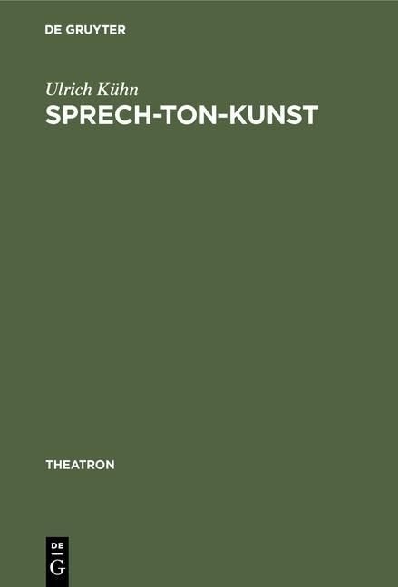 Produktbild: Sprech-Ton-Kunst