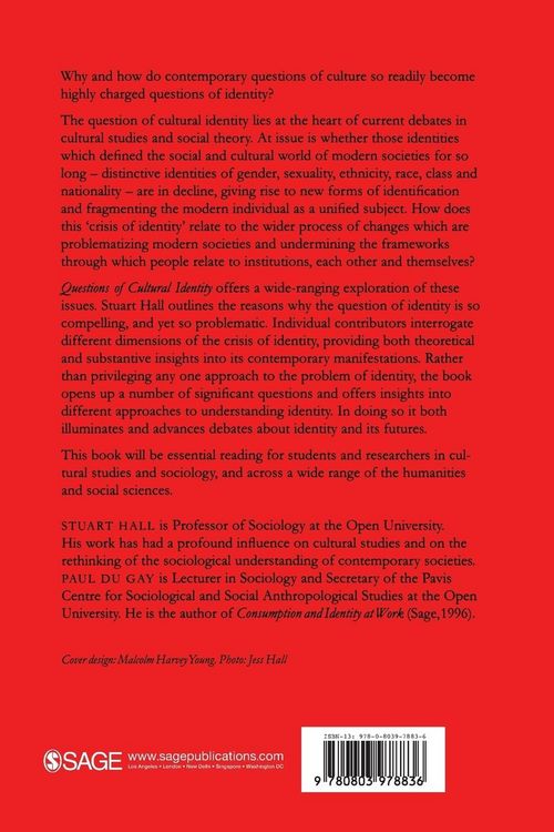 Produktbild: Questions of Cultural Identity