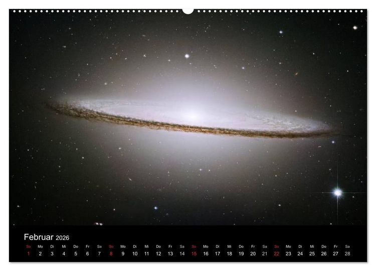 Produktbild: Der Weltraum. Spektakul&auml;re Gasnebel und Galaxien (hochwertiger Premium Wandkalender 2026 DIN A2 quer), Kunstdruck in Hochglanz