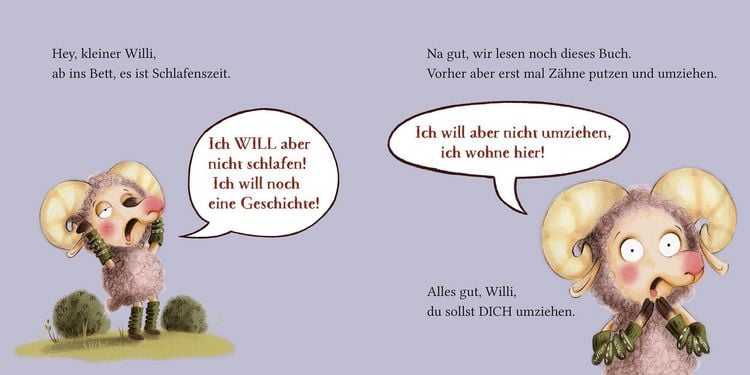 Produktbild: Widder Willi will aber nicht schlafen! Ein (Nicht-)Mitmach-Buch