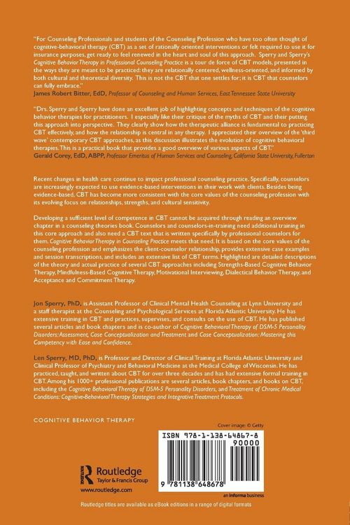 Produktbild: Cognitive Behavior Therapy in Counseling Practice
