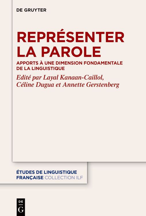 Produktbild: Repr&eacute;senter la parole