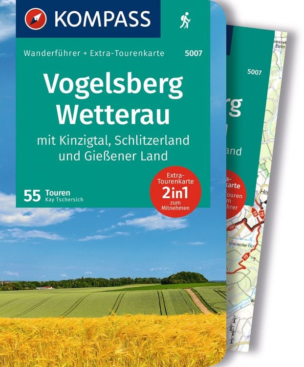 Produktbild: KOMPASS Wanderf&uuml;hrer Vogelsberg-Wetterau, 55 Touren