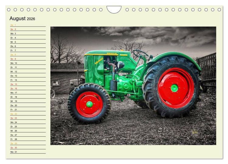 Produktbild: Traktoren - Oldtimer (Wandkalender 2026 DIN A4 quer), CALVENDO Monatskalender