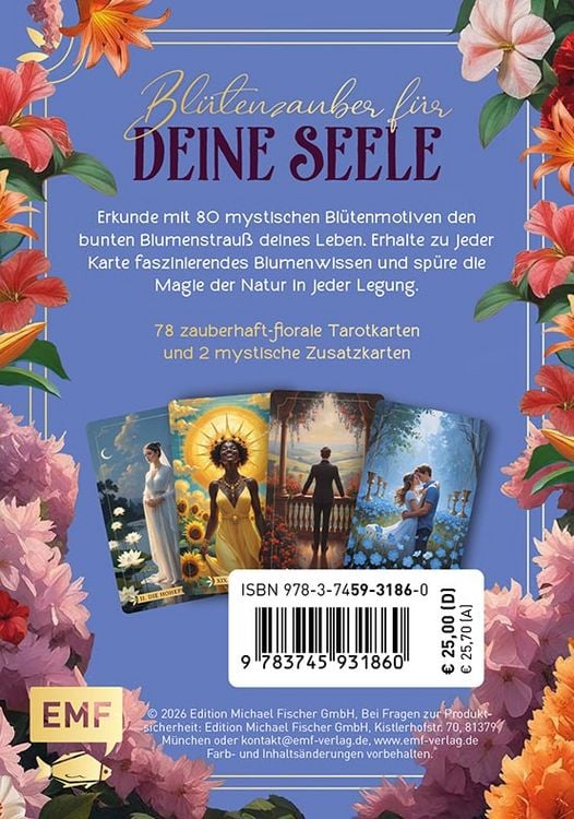 Produktbild: Tarot-Kartenset: Bl&uuml;tentarot | Verbinde die archetypische Energie der Tarot-Karten mit jahrhundertealtem Blumenwissen