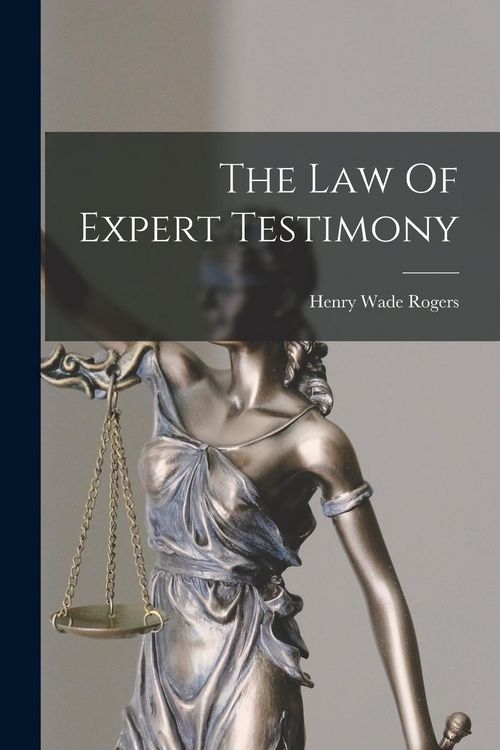 Produktbild: The Law Of Expert Testimony