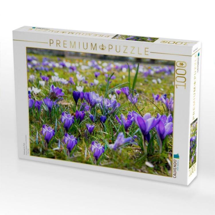 Produktbild: CALVENDO Puzzle Krokusse im Park | 1000 Teile Lege-Gr&ouml;&szlig;e 64x48cm Foto-Puzzle f&uuml;r gl&uuml;ckliche Stunden