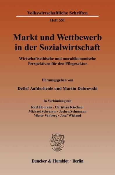 Produktbild: Markt und Wettbewerb in der Sozialwirtschaft.