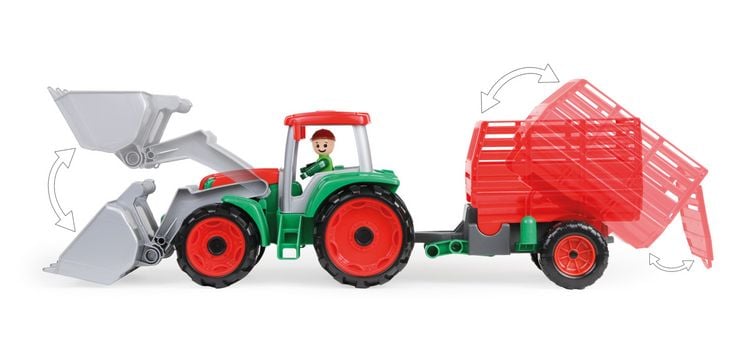 Produktbild: LENA 04428 - TRUXX Traktor mit Heuanh&auml;nger