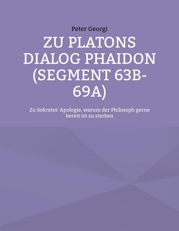 Produktbild: Zu Platons Dialog Phaidon (Segment 63b-69a)
