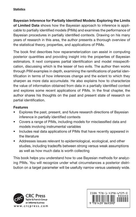 Produktbild: Bayesian Inference for Partially Identified Models