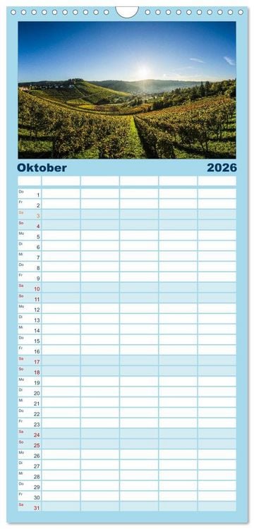 Produktbild: Familienplaner 2026 - STUTTGART 2026 auf den zweiten Blick mit 5 Spalten (Wandkalender, 21 x 45 cm) CALVENDO