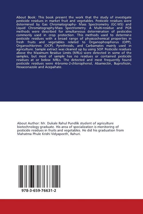 Produktbild: Pesticide residue analysis by GC-MS/MS and LC-MS/MS