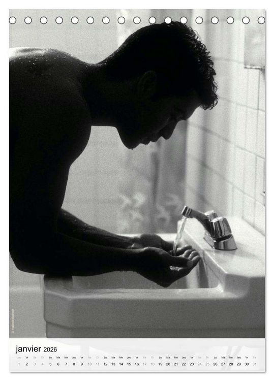 Produktbild: contrastes hommes (Calendrier de bureau 2026 DIN A5 horizontal), CALVENDO calendrier mensuel