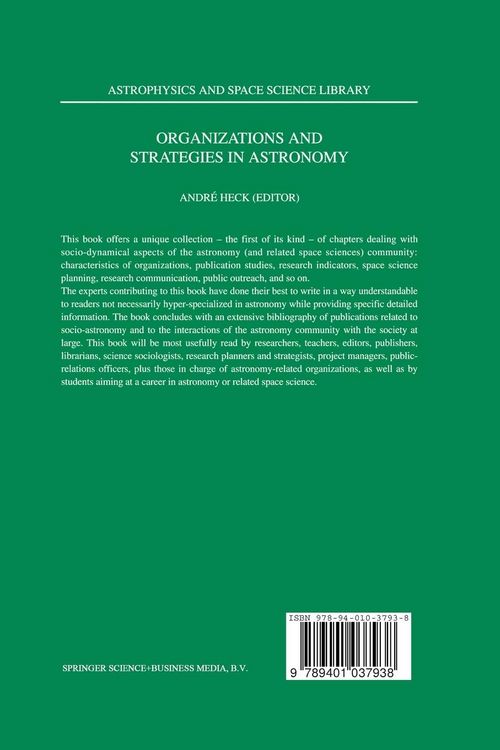 Produktbild: Organizations and Strategies in Astronomy