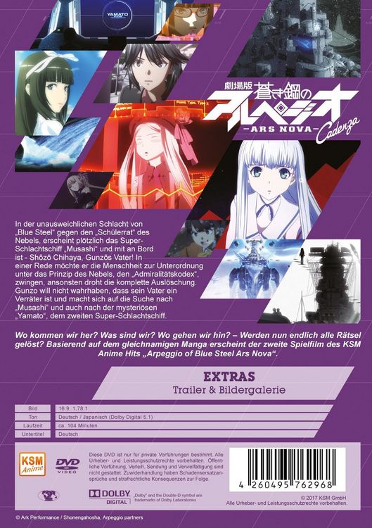 Produktbild: Arpeggio of Blue Steel - Ars Nova - Cadenza