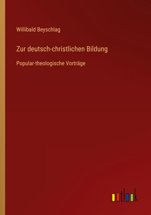 Produktbild: Zur deutsch-christlichen Bildung