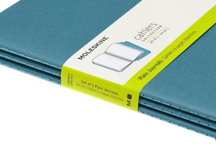 Produktbild: Moleskine Cahier Large/A5, 3er Set, Blanko, Lebhaftes Blau