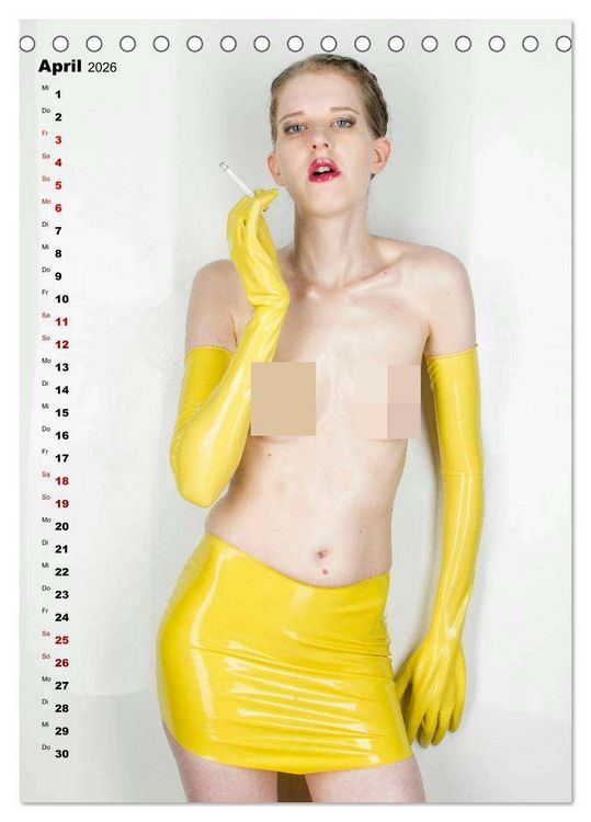 Produktbild: Yellow Latex (Tischkalender 2026 DIN A5 hoch), CALVENDO Monatskalender